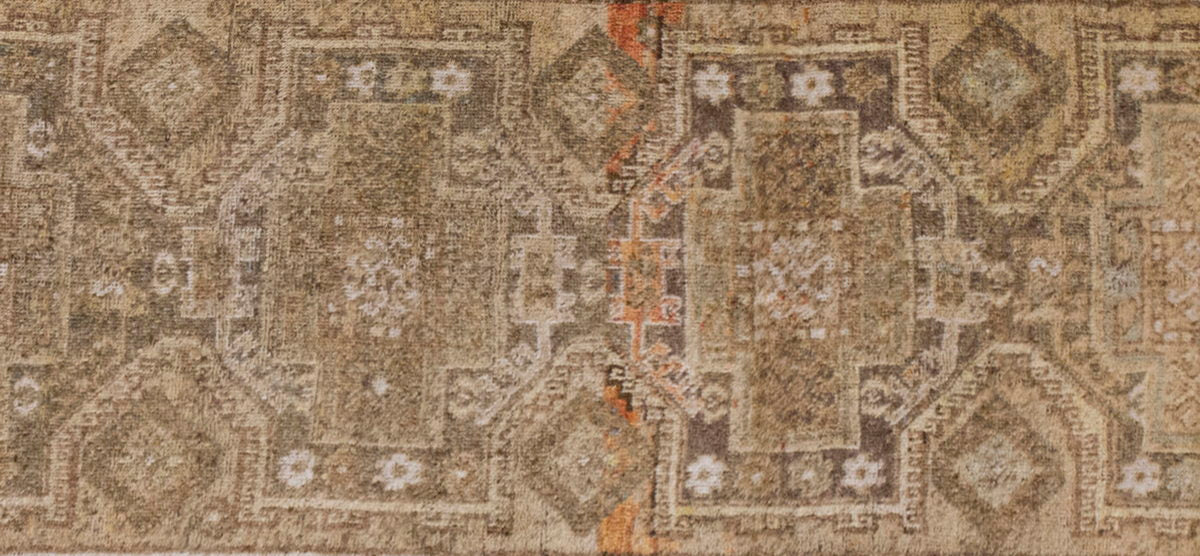 Vintage Large Rug, Oushak Area Rug, 4'6" x 10'2" feet 137 x 310 cm