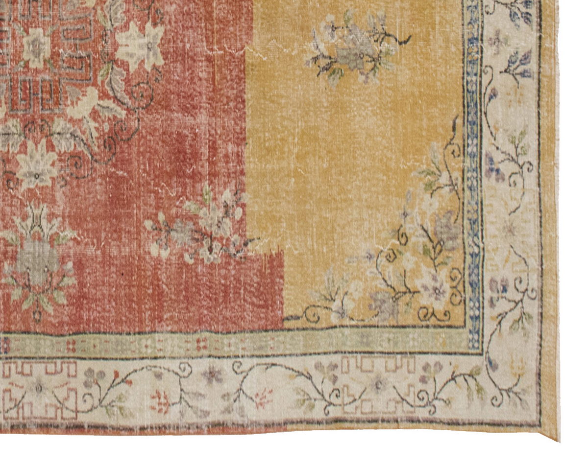 Vintage Large Rug, Oushak Area Rug, 6'11" x 9'10" feet 210 x 300 cm