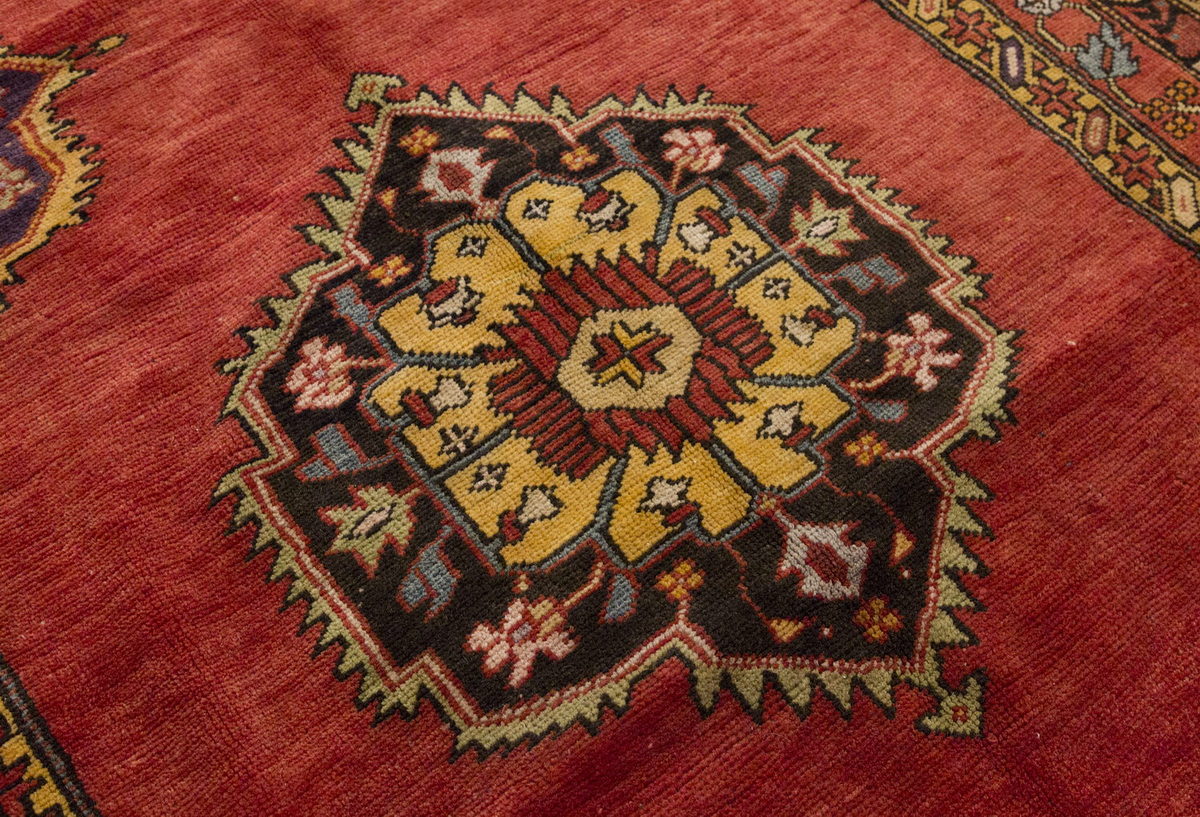 Vintage Large Rug, Oushak Area Rug 4'9 x 9'8 feet 145 x 295 cm