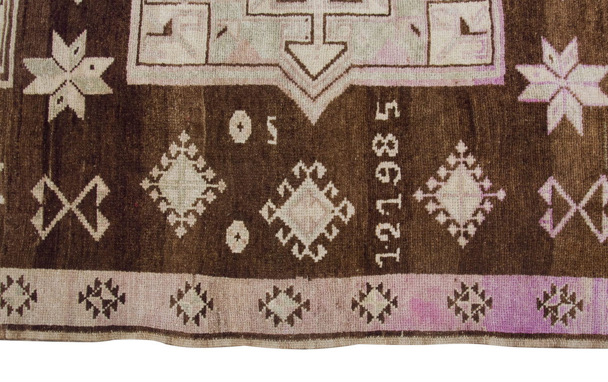 Vintage Large Rug, Oushak Area Rug 6'11" x 12'6" feet 210 x 380 cm