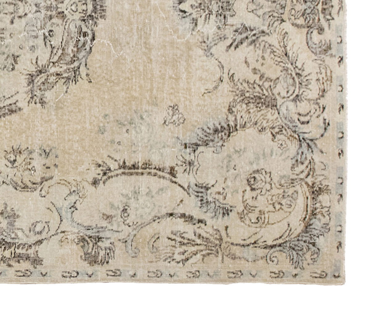 Vintage Large Rug, Oushak Area Rug 6'8" x 9'8" feet 203 x 295 cm