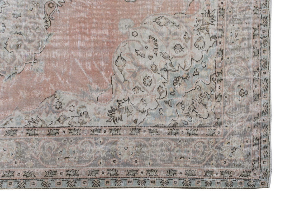 Vintage Large Rug, Oushak Area Rug 7'3" x 10'9" feet 220 x 328 cm