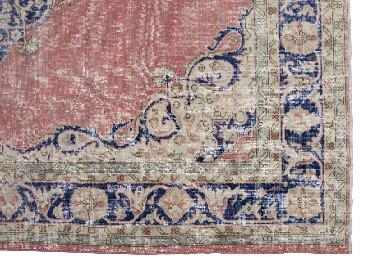 Vintage Large Rug, Oushak Area Rug 7'7" x 10'6" feet 232 x 320 cm