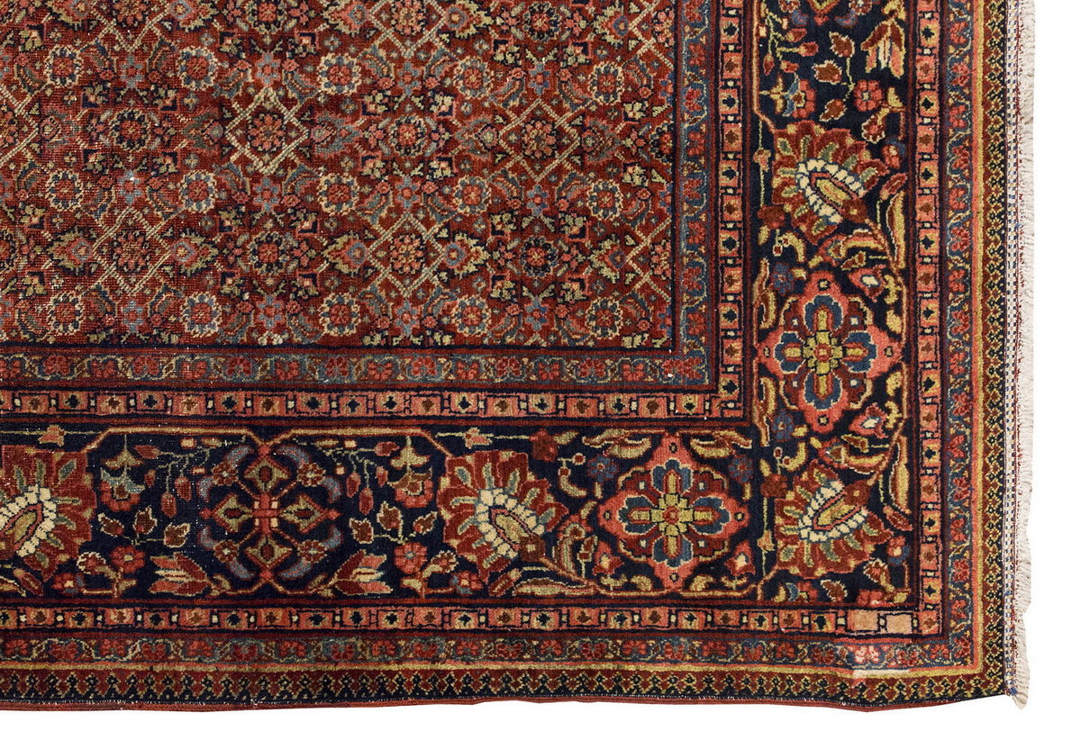 Vintage Large Rug, Oushak Area Rug 9'4 x 12'2 feet 285 x 370 cm