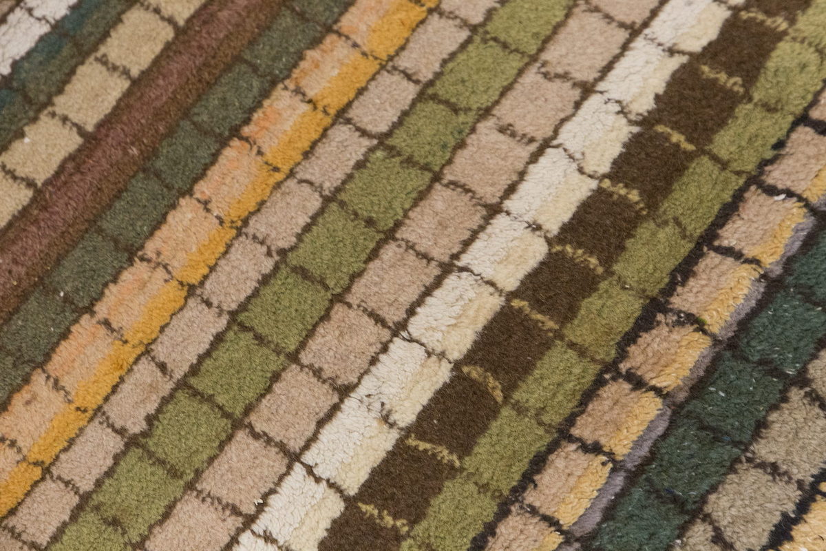 Vintage Rug, Small Oushak Rug 2'9" x 4'6" feet 83 x 138 cm