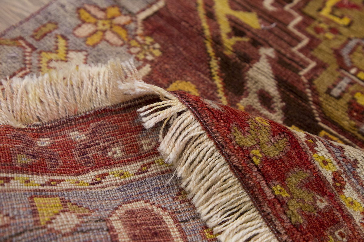 Vintage Rug, Small Oushak Rug 2 x 4'4" feet 62 x 132 cm