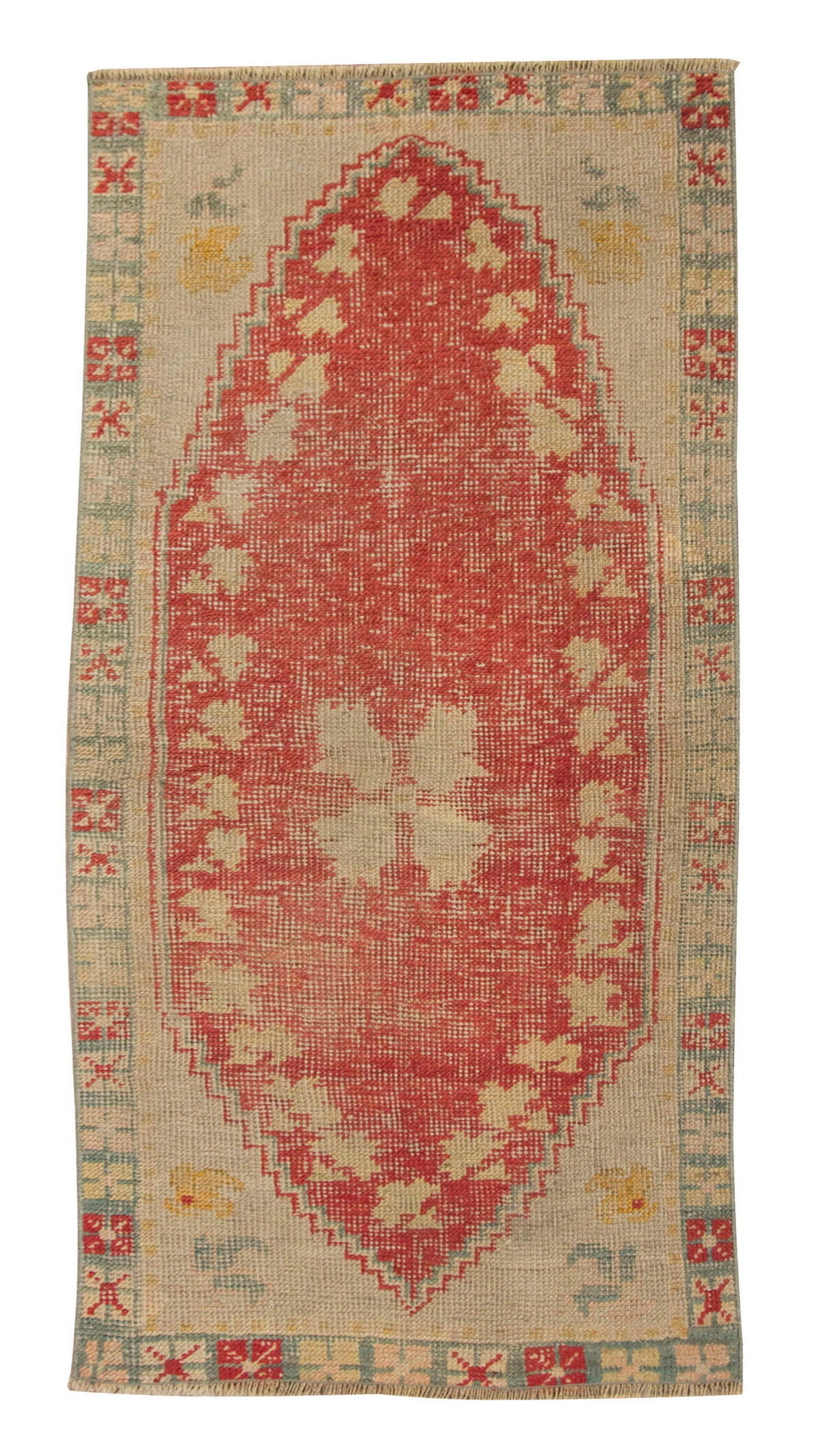 Vintage Rug 2'4" x 4'9" feet 70 x 144 cm
