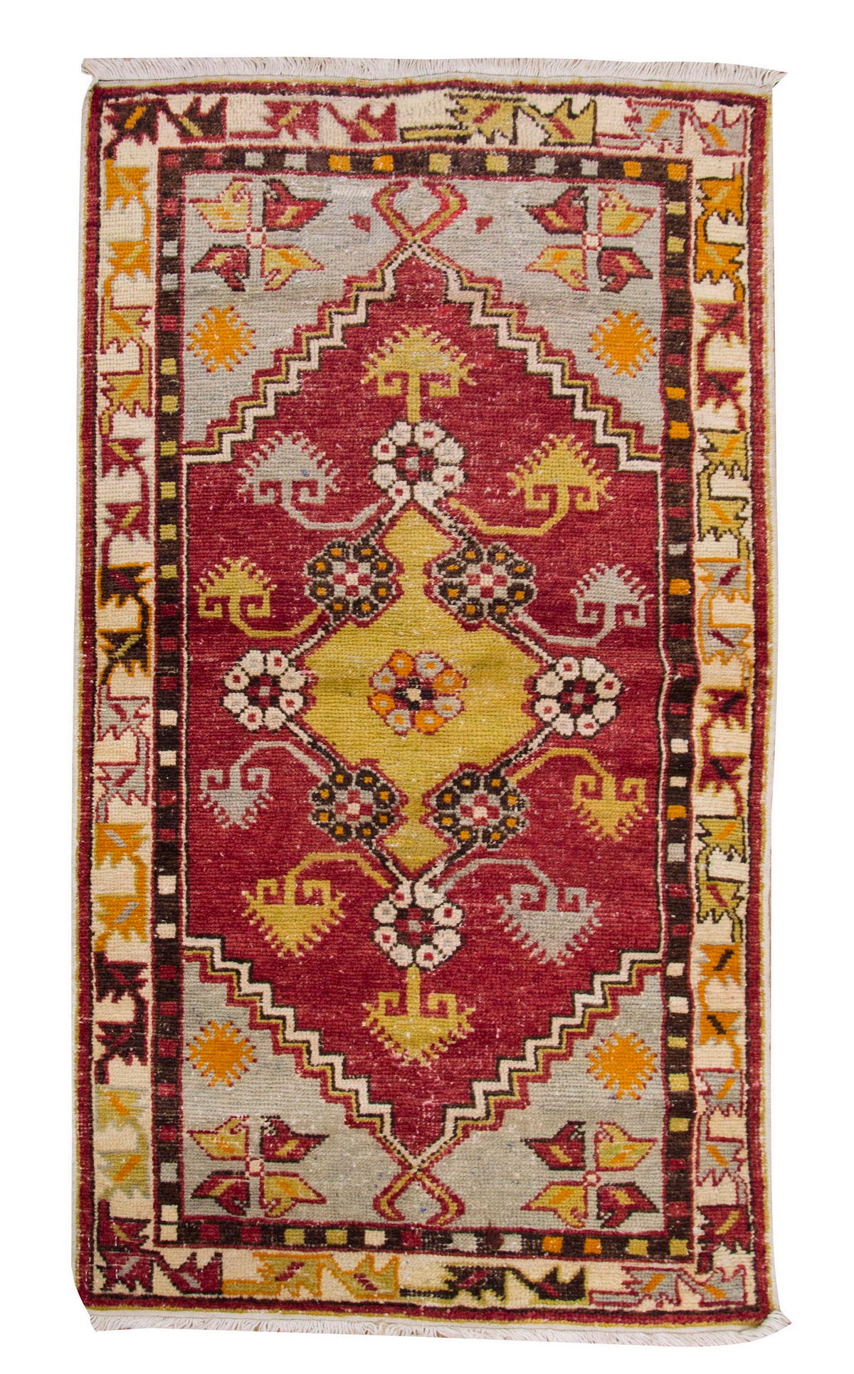 Vintage Rug 2'7" x 4'8" feet 78 x 142 cm