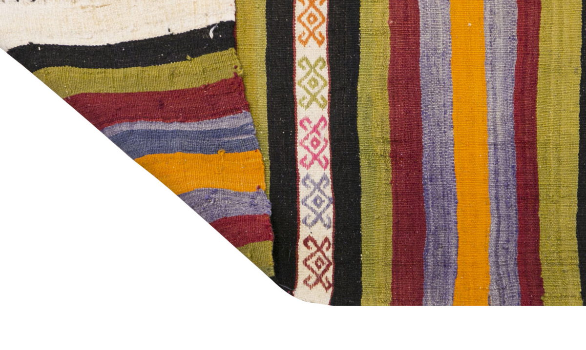 Anatolian tribal kilim, 2.4 x 10.5 ft kilim, 73 x 319 cm