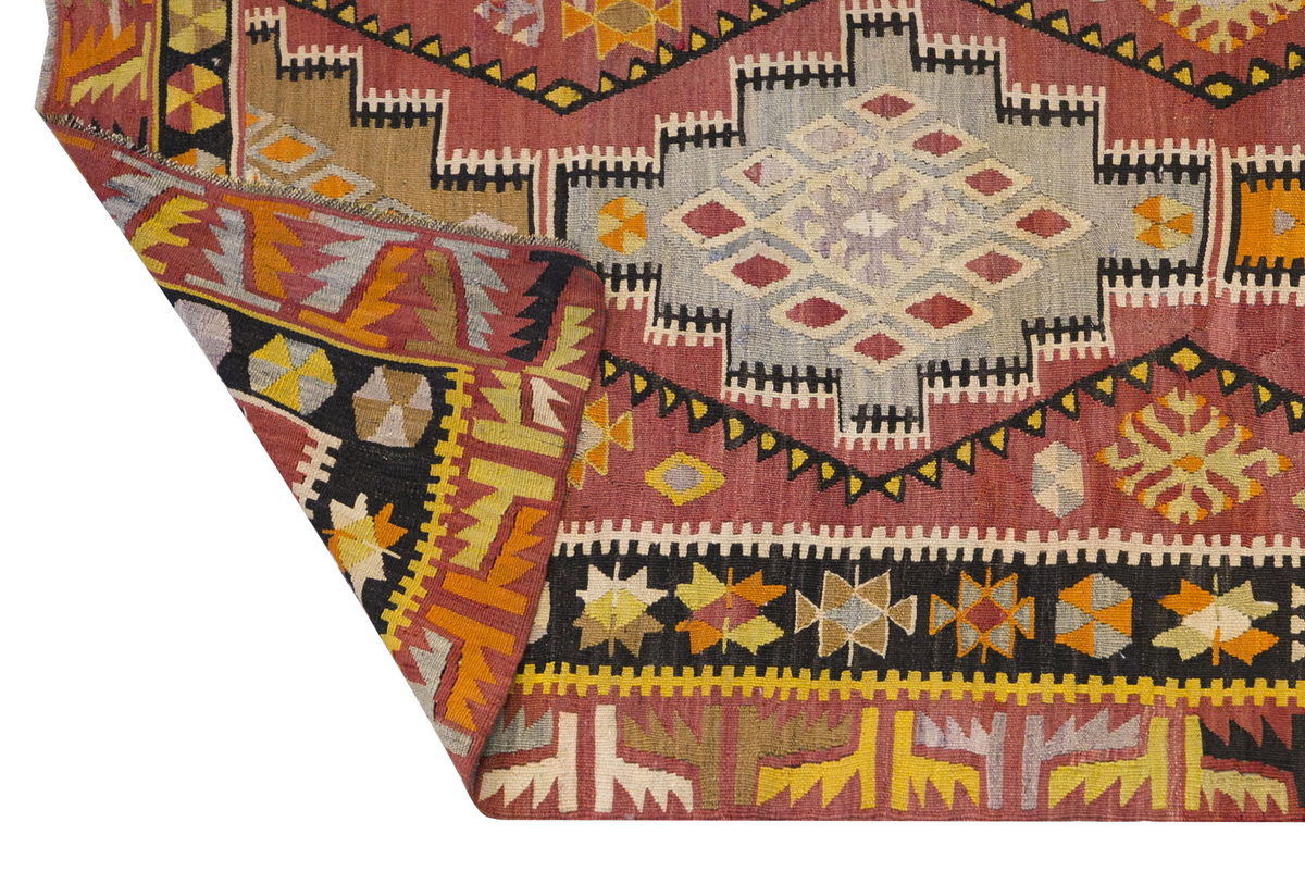 Anatolian tribal kilim, 3.11 x 11.8 ft kilim, 120 x 357 cm