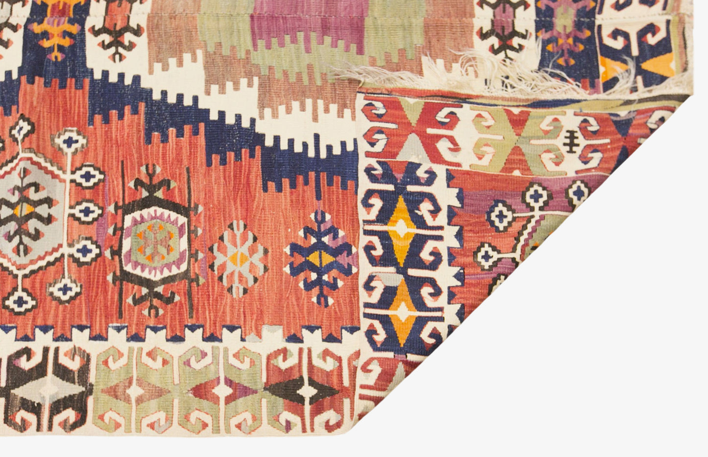 Antique Turkish Kilim Rug, 5.2 x 13.9 ft, 160 x 425 cm, Handwoven Wool Kilim