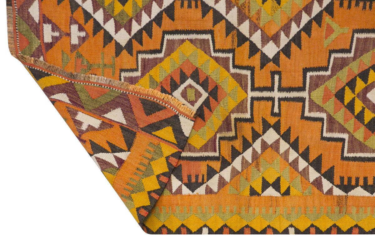 Central anatolian kilim, 2.7 x 8.8 ft kilim, 79 x 266 cm