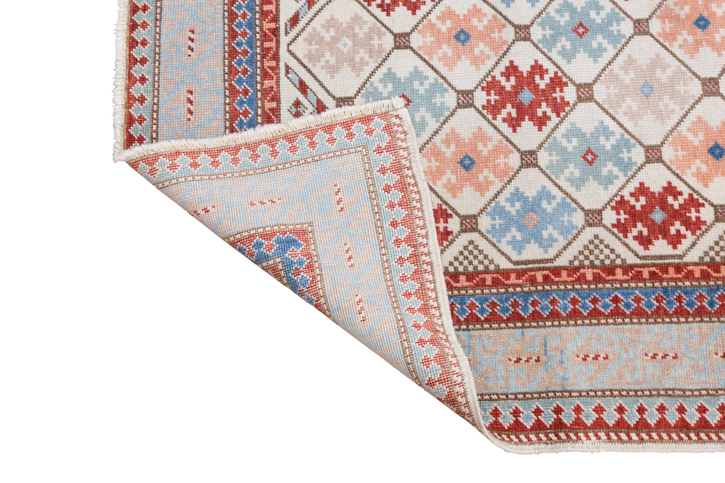 Distressed Turkish Hallway Carpet, 3x9 ft, 92 x 280 cm