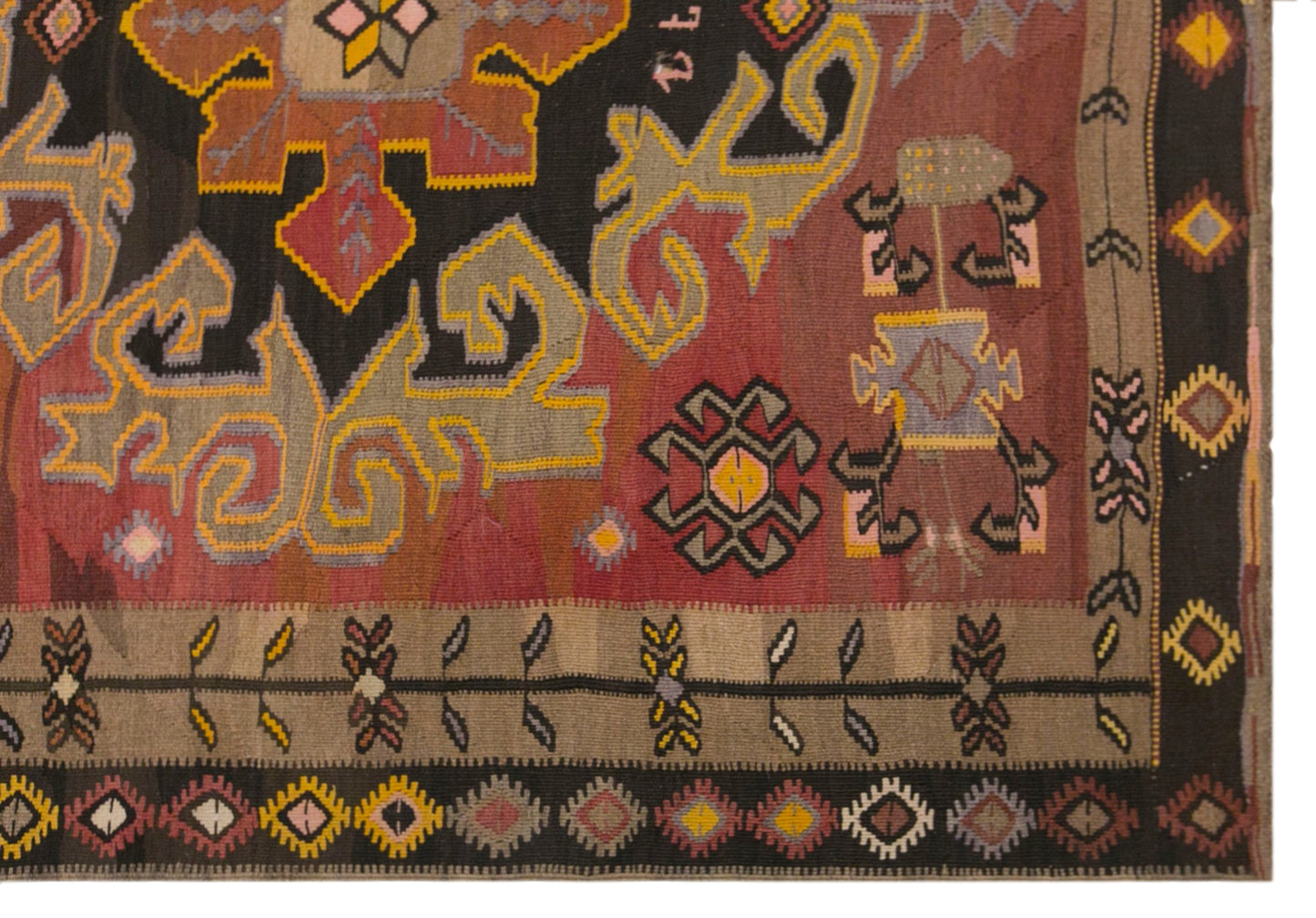 Handwoven Kars Kilim – 180 x 460 cm (5.9 x 15.1 ft)