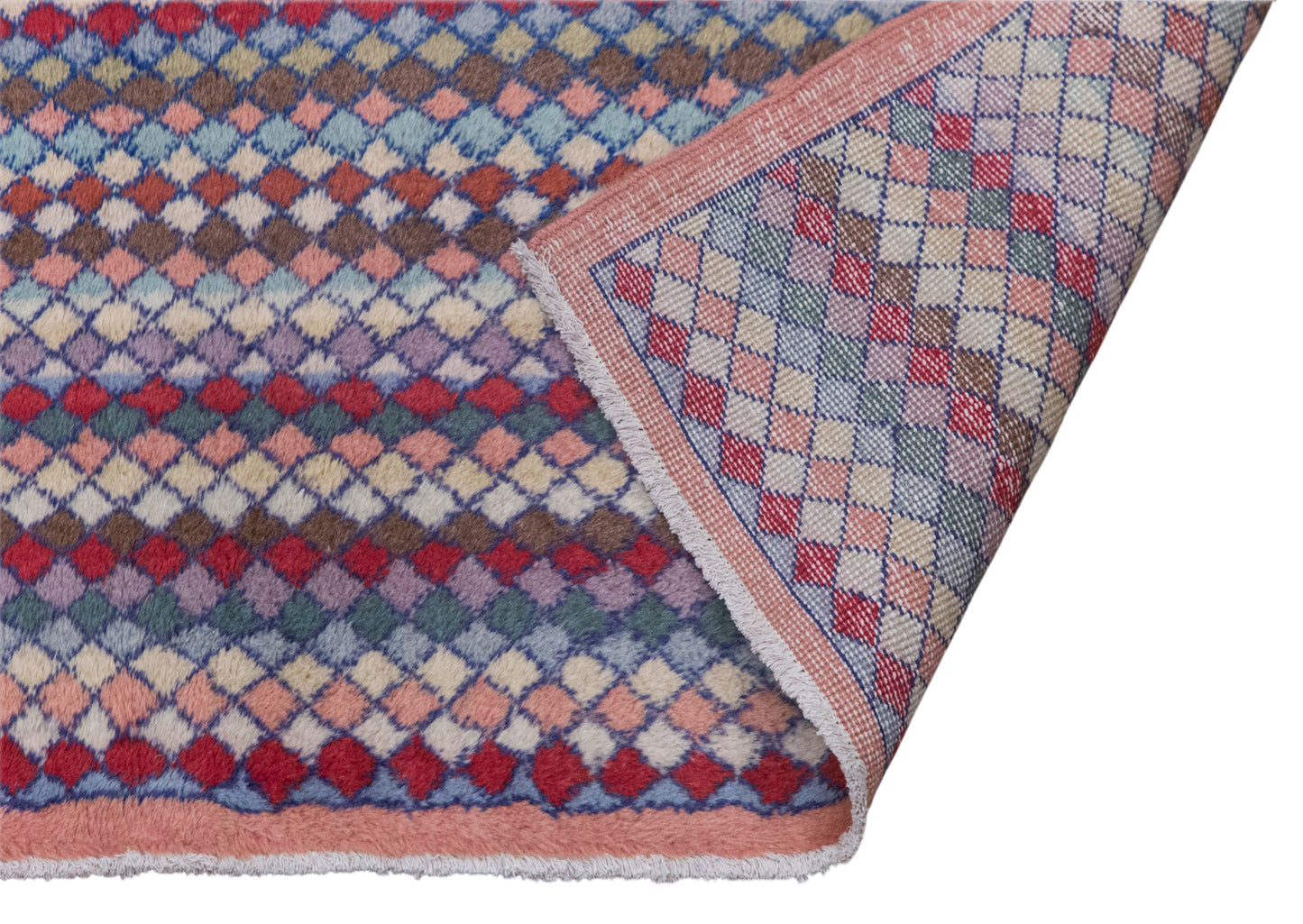 Handwoven Wool Runner, 2'1 x 6'1 feet / 64 x 185 cm