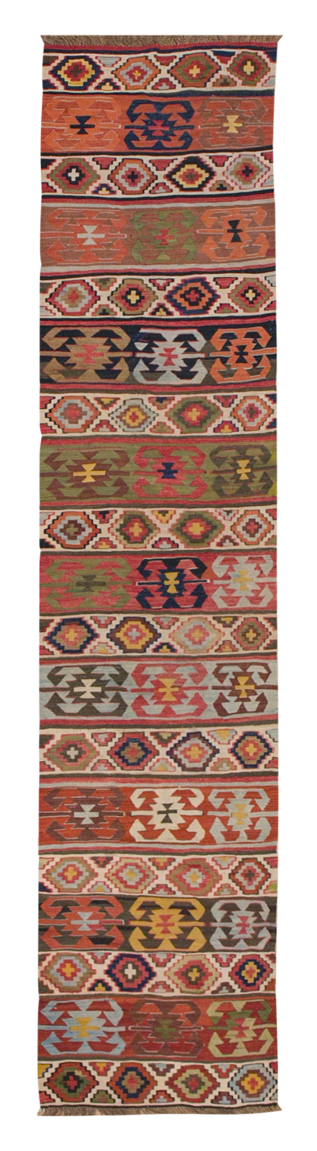 Konya Kilim Runner, 70 x 320 cm / 2'4 x 10'6 feet