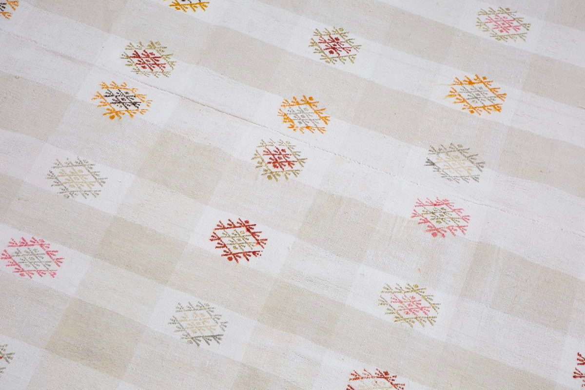 Large Turkish Kilim Rug 205x300 cm (6'9"x9'10")