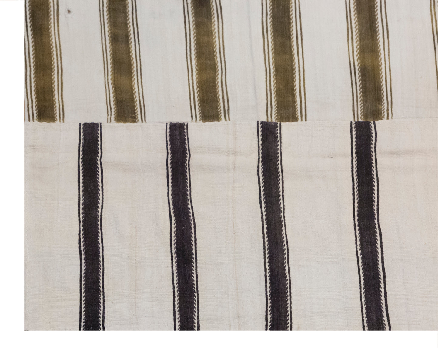 Minimalist Striped Goat Hair, 7.2x9.2 ft