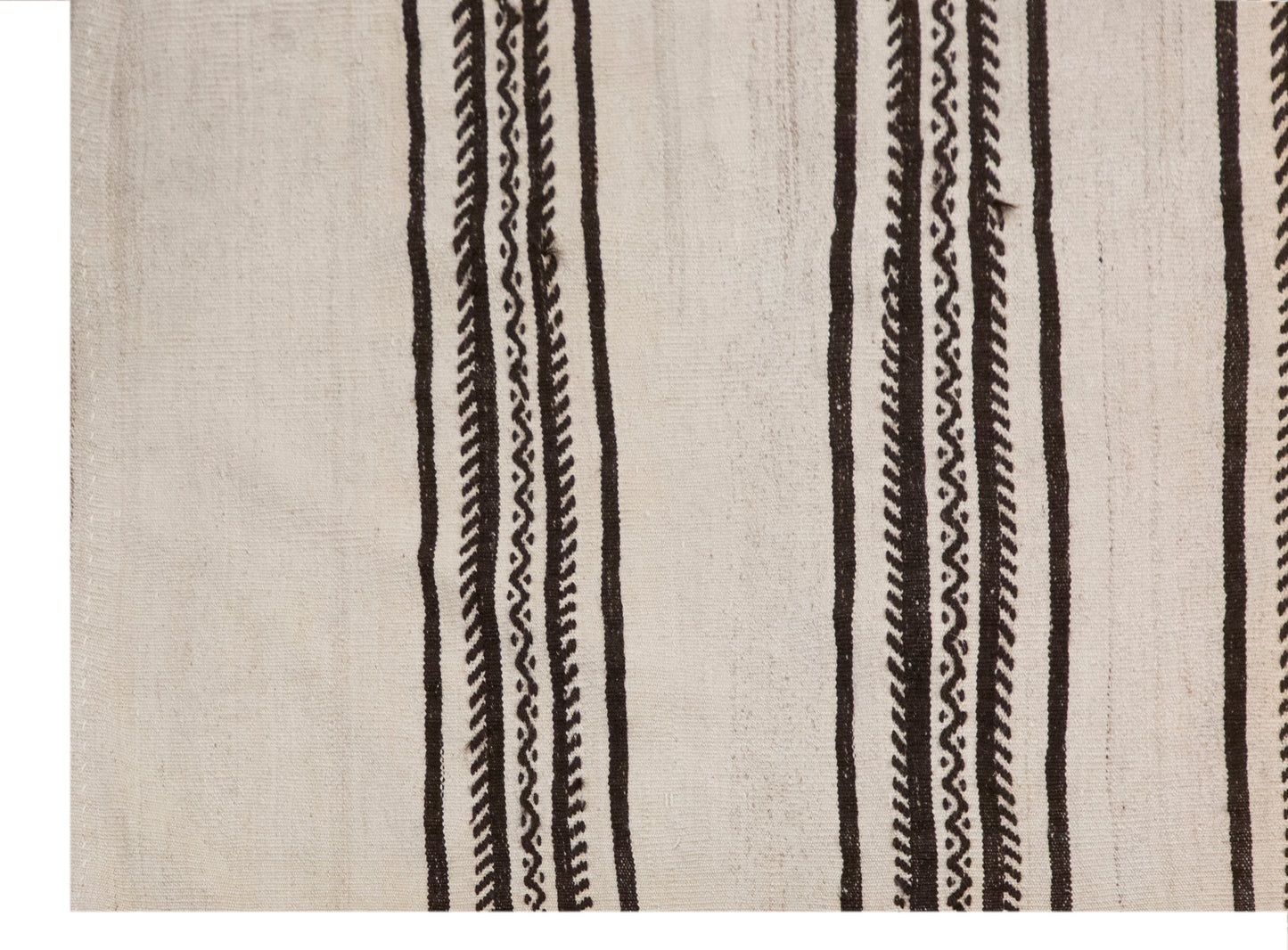 Minimalist Striped Goat Hair Rug 116 × 185 cm(3.8 × 6.1 ft)