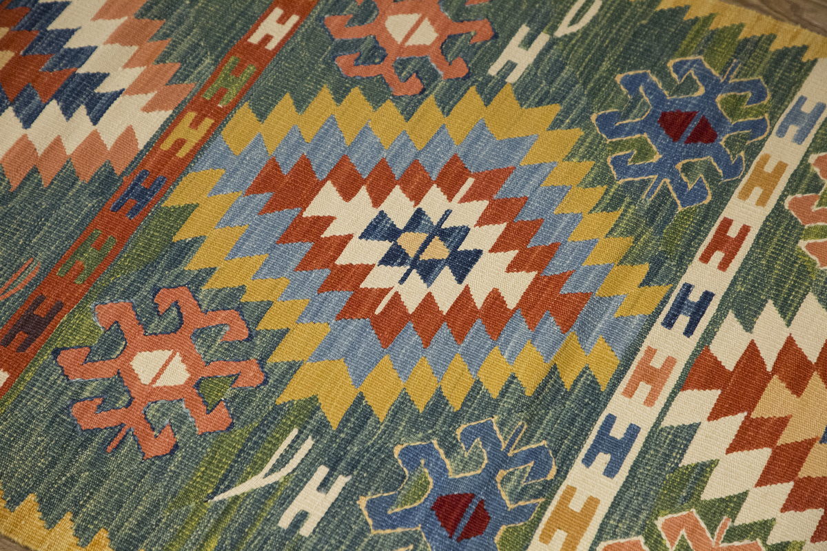 New Handmade Kilim 2'7 x 6'8 feet 80 x 204 cm