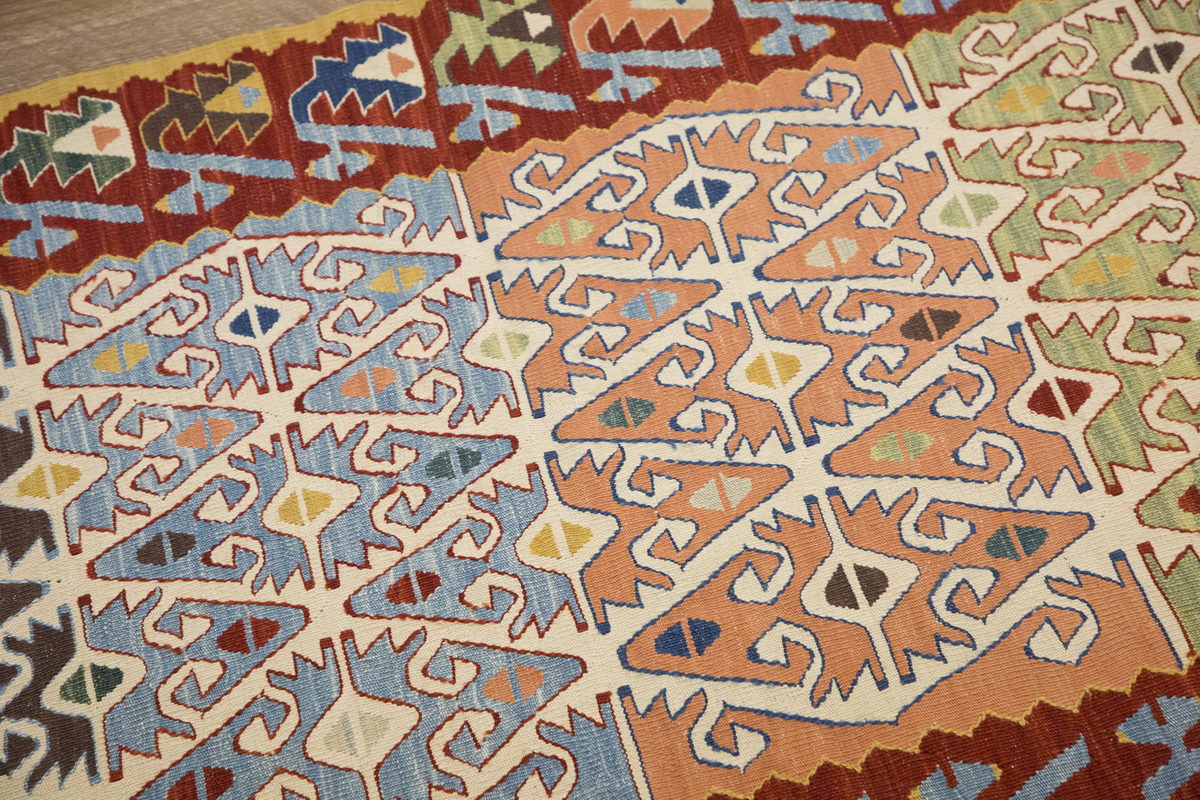 New Handmade Kilim 3'1 x 7'3 feet 95 x 220 cm