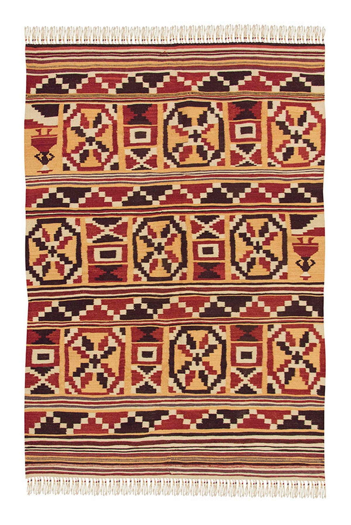 New Handmade Kilim 3'11 x 5'6 feet 120 x 168 cm