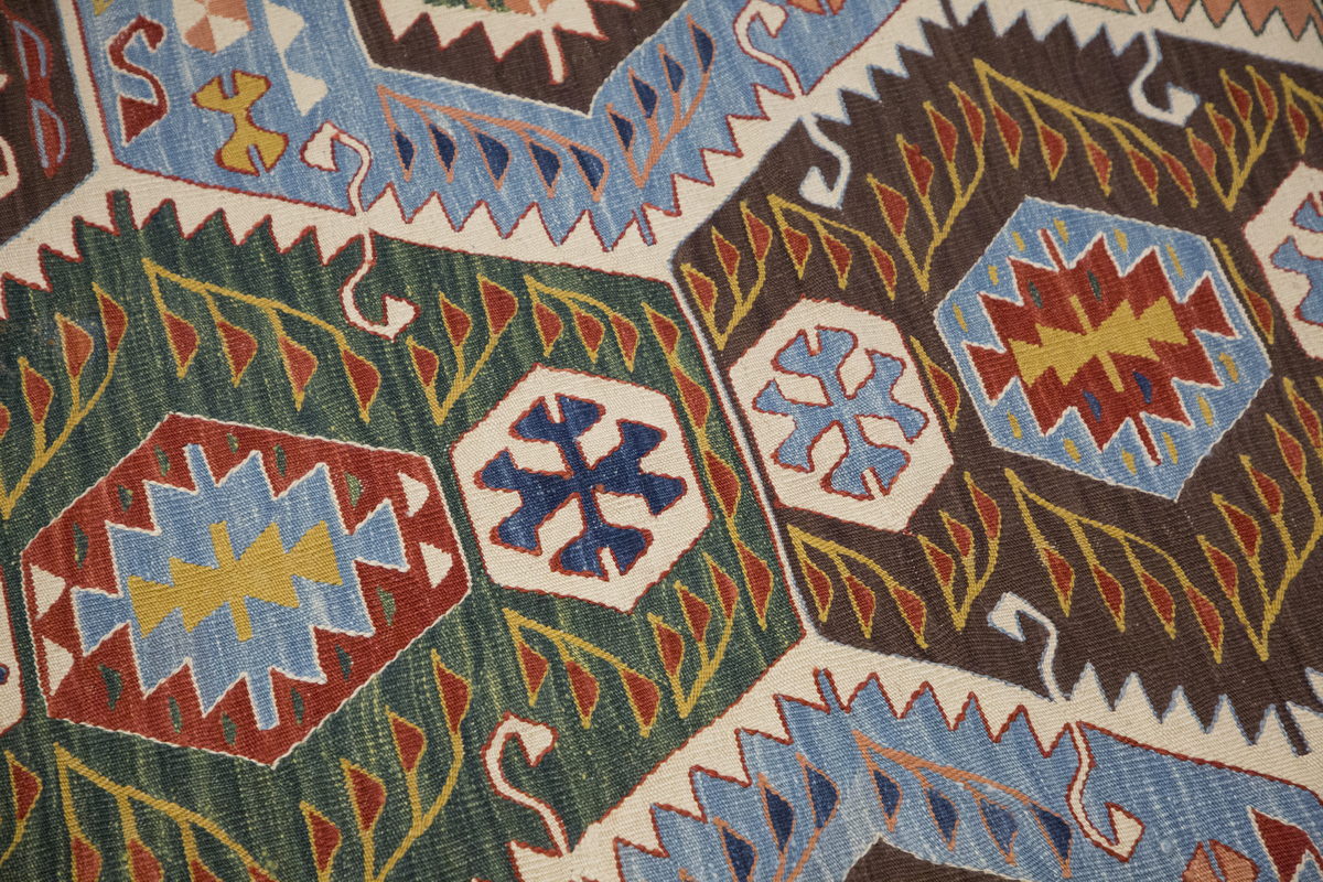 New Handmade Kilim 3'3 x 6'9 feet 98 x 205 cm