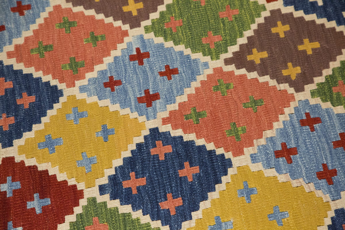 New Handmade Kilim 3'3 x 7 feet 100 x 208 cm