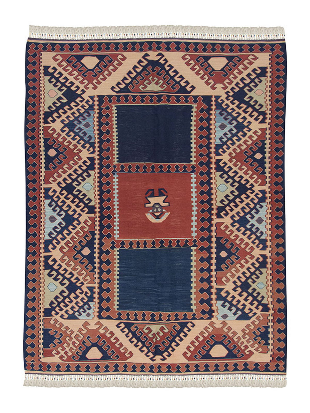 New Handmade Kilim 4'11 x 6'3 feet 150 x 190 cm