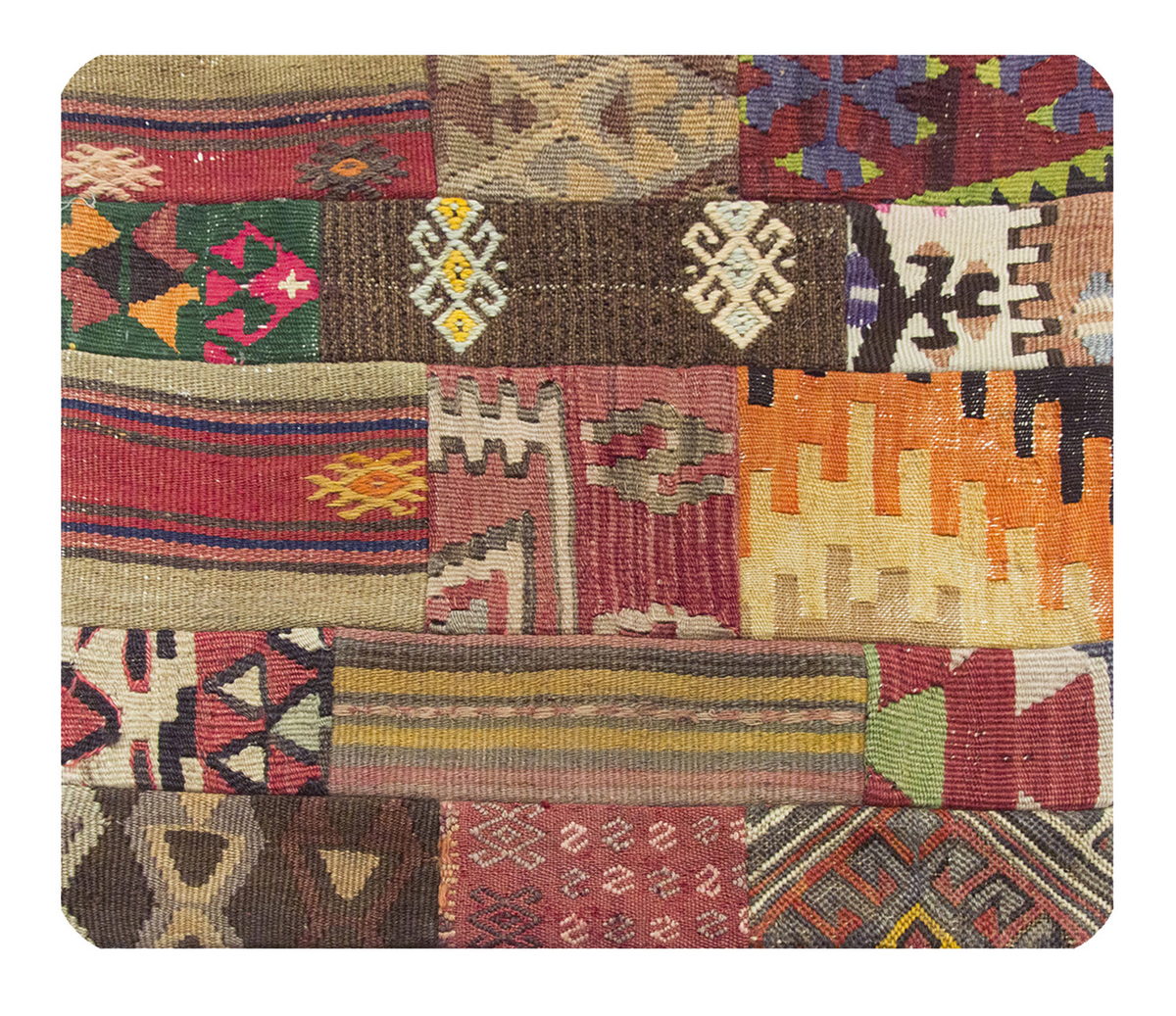 Patchwork Rug Pillow-1-49
