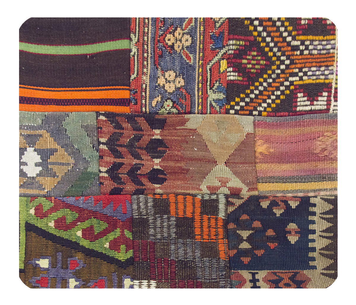 Patchwork Rug Pillow-1-50