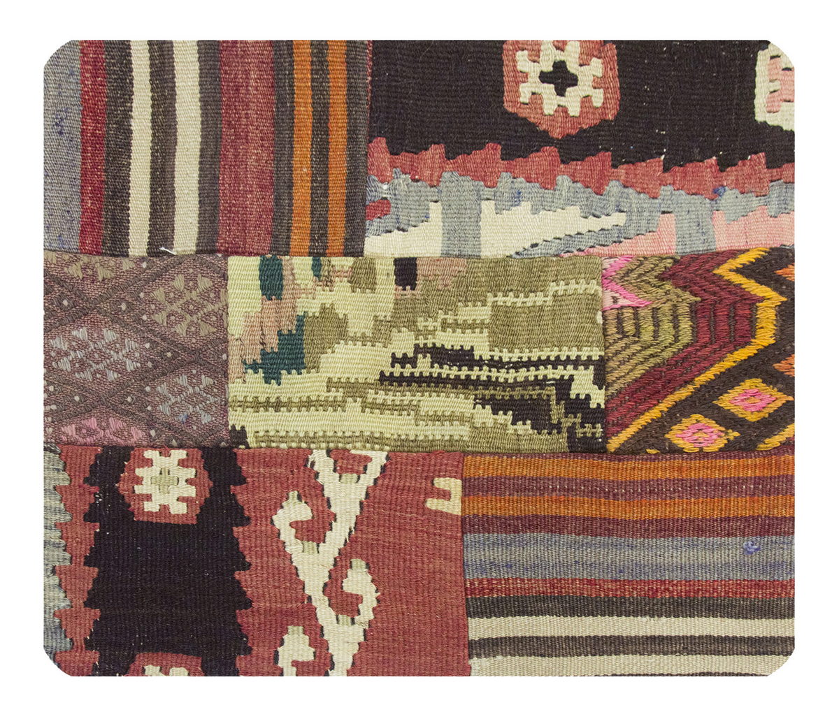 Patchwork Rug Pillow-2-2