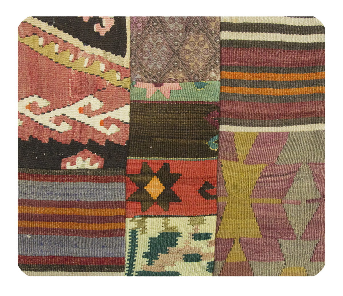 Patchwork Rug Pillow-2-12
