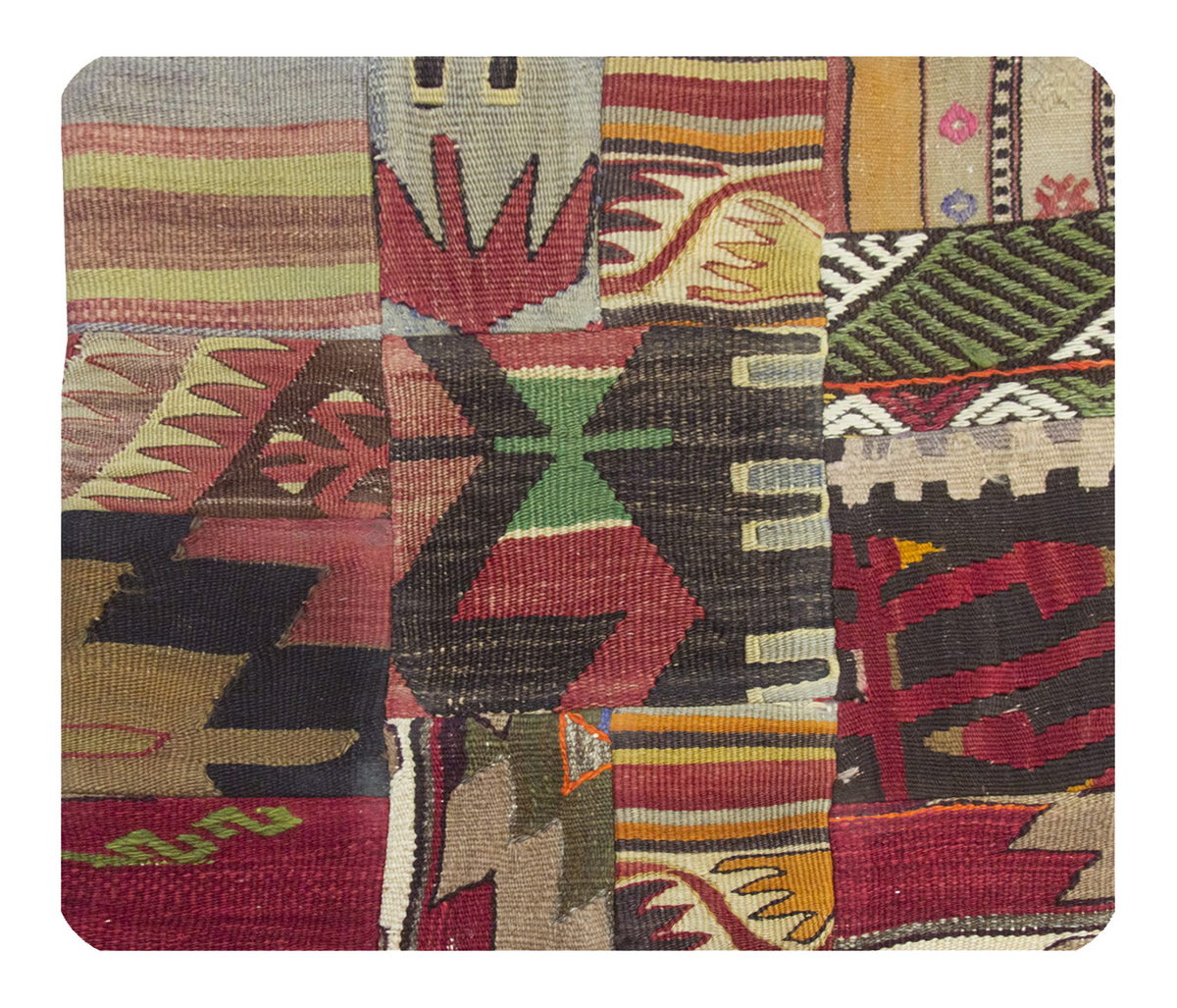 Patchwork Rug Pillow-2-23