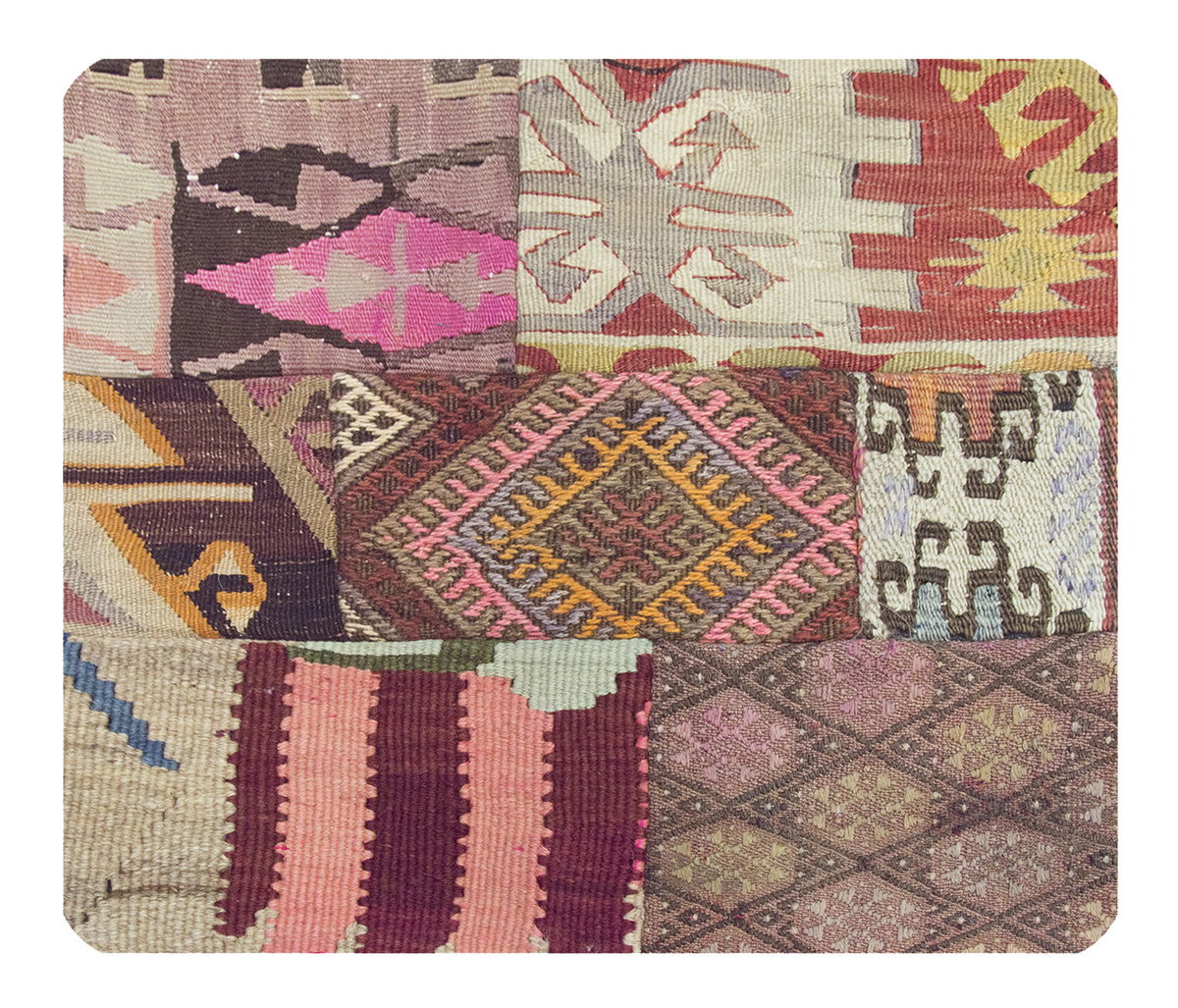 Patchwork Rug Pillow-2-38