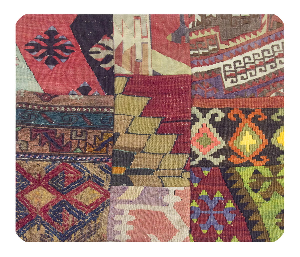 Patchwork Rug Pillow-2-41