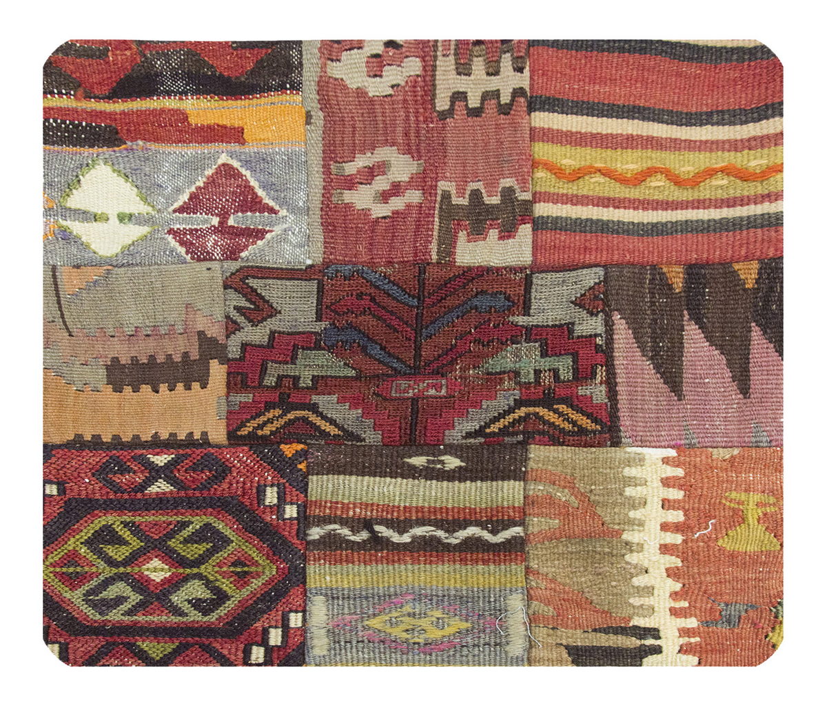 Patchwork Rug Pillow-2-47
