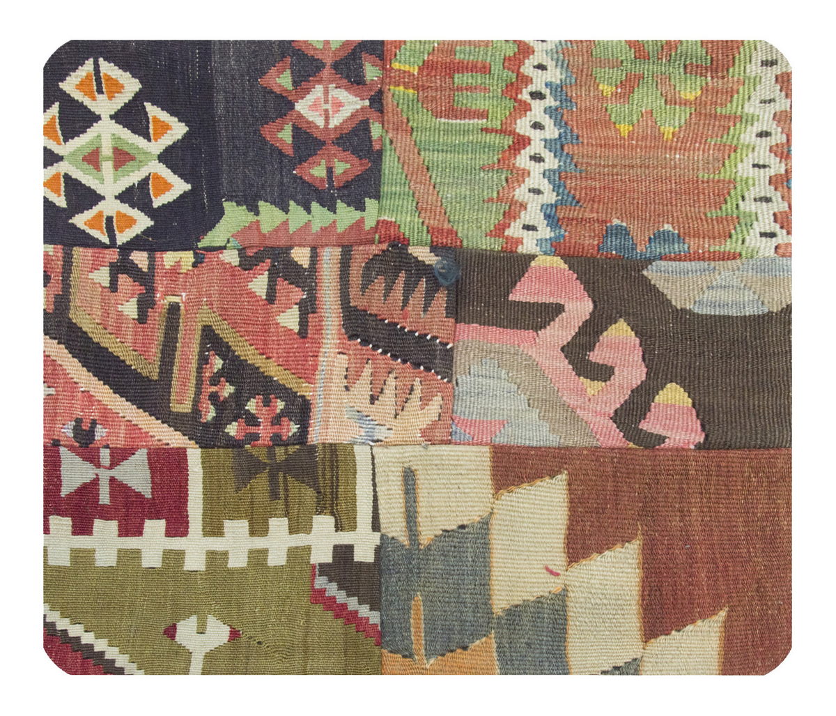 Patchwork Rug Pillow-3-23