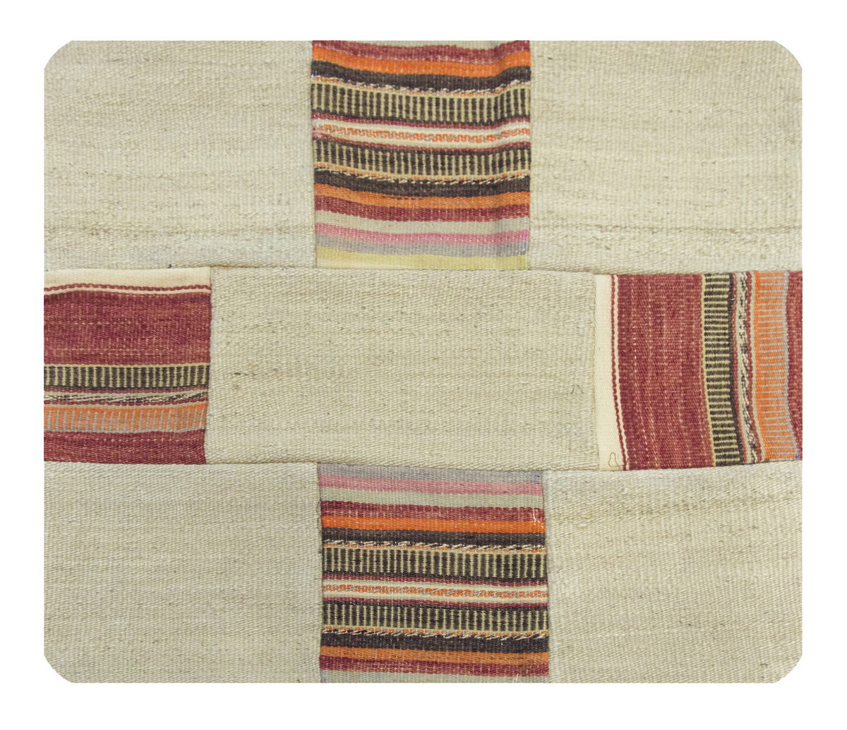 Patchwork Rug Pillow-3-37