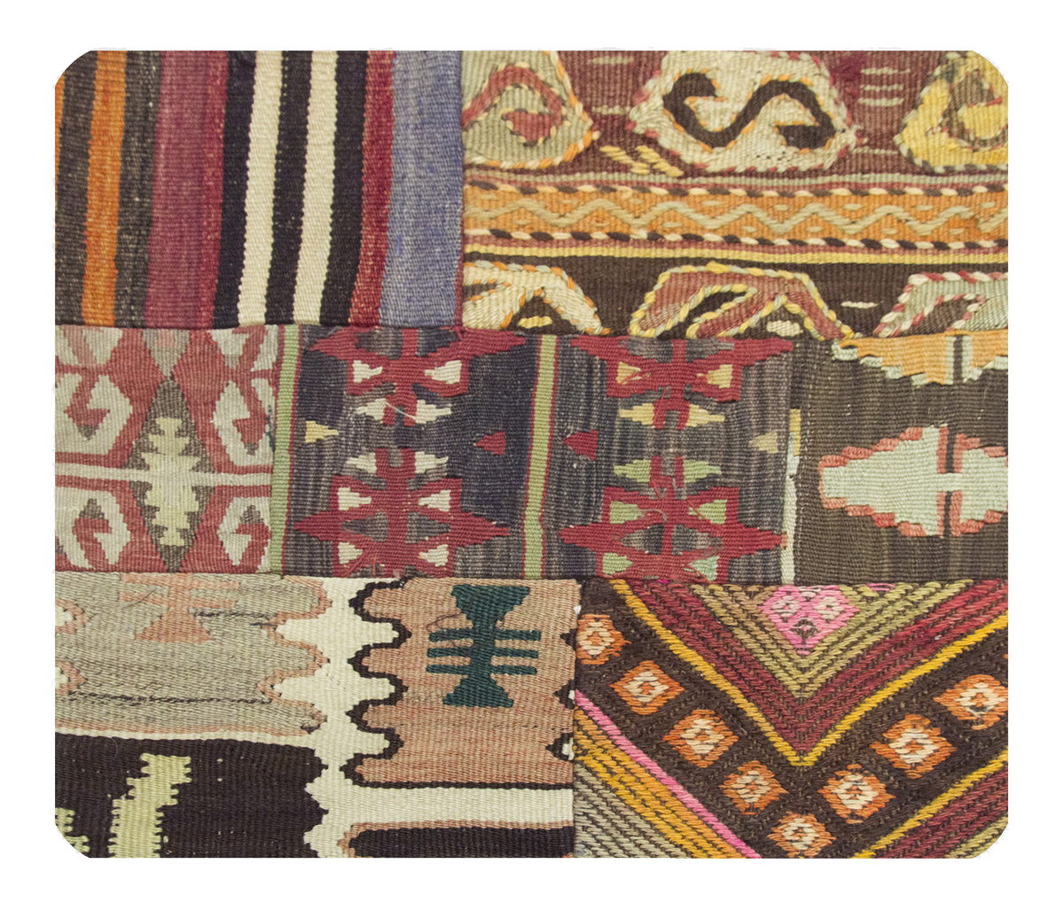 Patchwork Rug Pillow-3-48