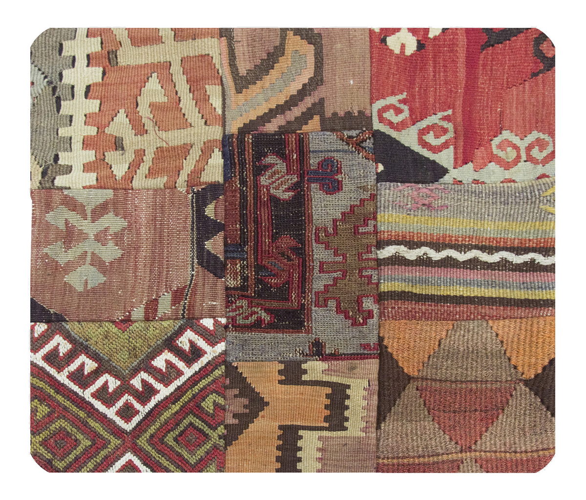 Patchwork Rug Pillow-3-49