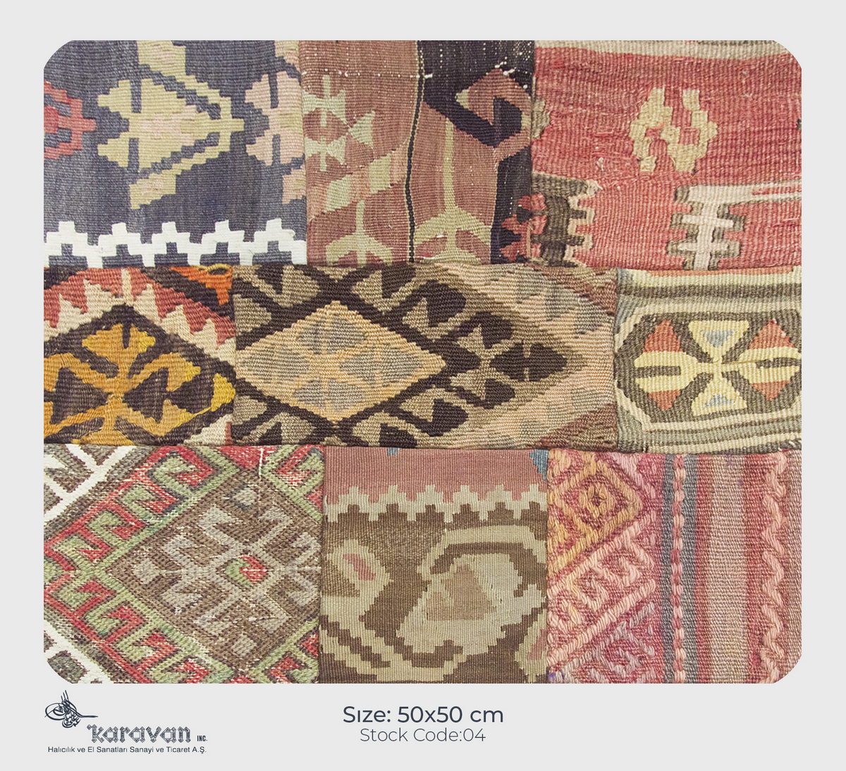 Patchwork Rug Pillow-4-15