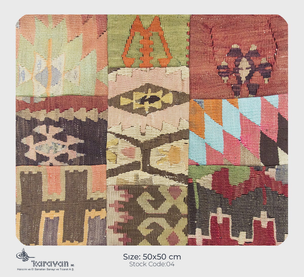 Patchwork Rug Pillow-4-51