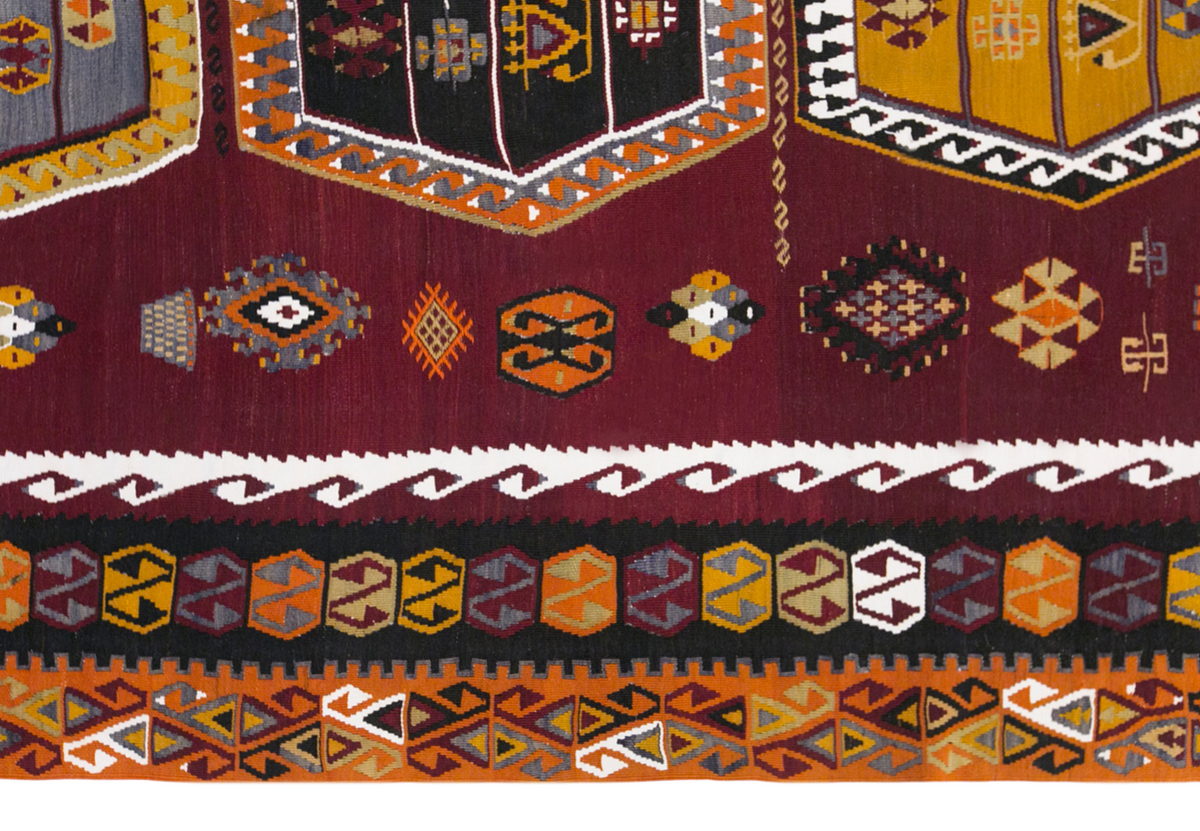 şarkışla tribal kilim, 6x14 ft kilim, 170x440 cm