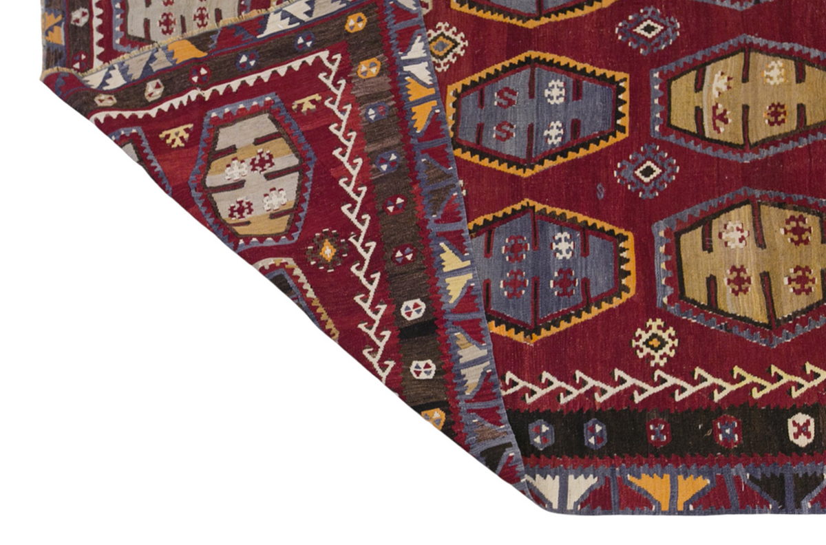 Şarkışla tribal kilim, 9x13 ft kilim, 261x390 cm