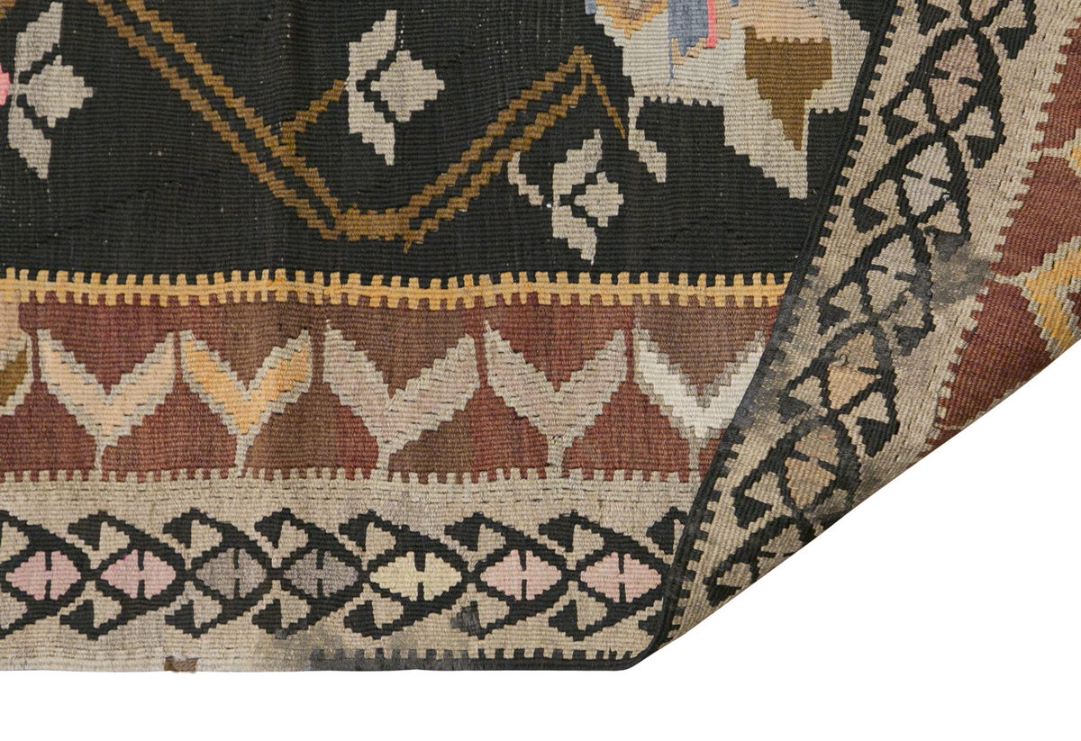 Turkish Bardız Kilim, 200 x 430 cm / 6'7 x 14'1 feet