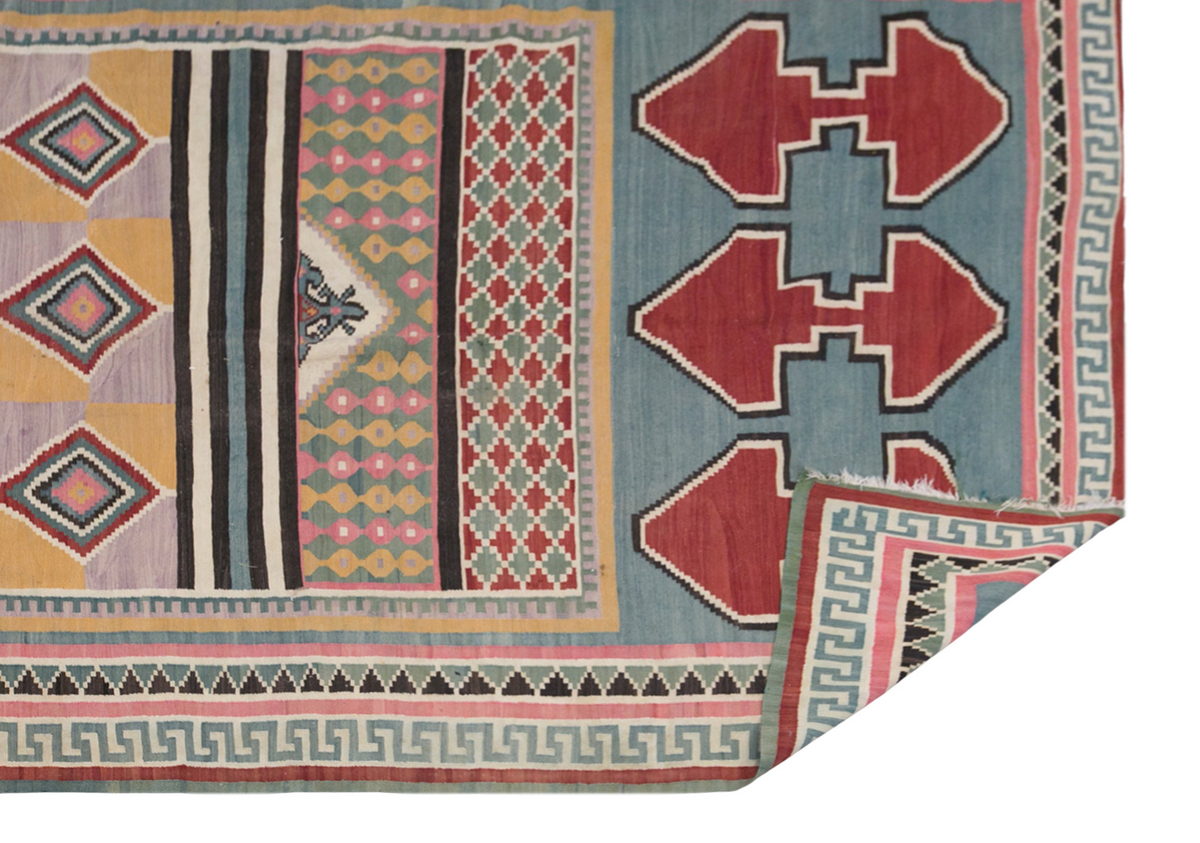 Vintage Anatolian Kilim, 6.5 x 12.4 ft, 200 x 378 cm