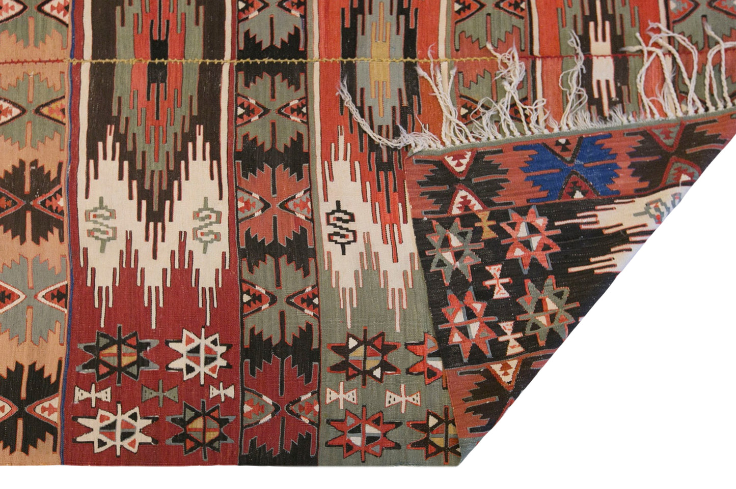 Vintage Antique Konya Kilim, 170 x 415 cm / 5.6 x 14 ft