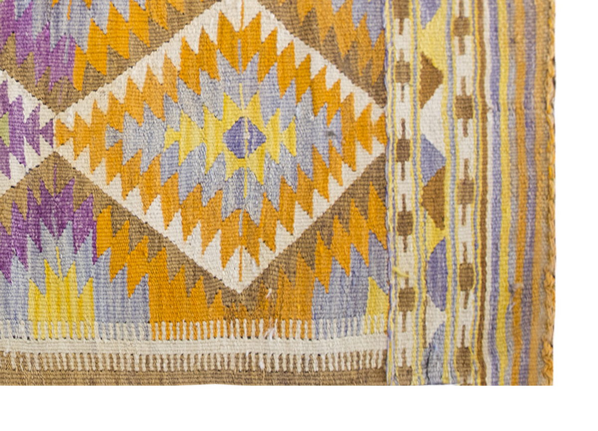 Vintage Barak Rug, 3.11 x 3.1 ft Rug, 120 x 94 cm