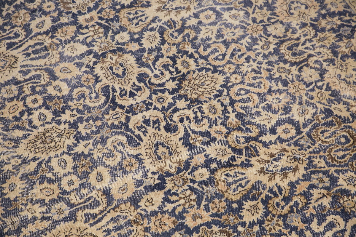 Vintage Isparta Wool Rug 8'6"x12'2" | Handwoven Turkish Carpet